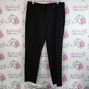 Banana Republic crop pants polkadot Avery Black and White Polka Dot Pants